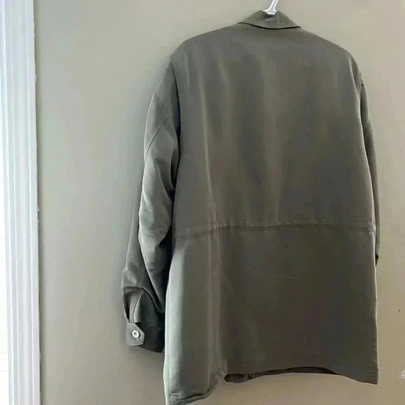 [XL]Vintage Pierre Balmain Cotton Blend Green Light Jacket - Picture 6 of 15